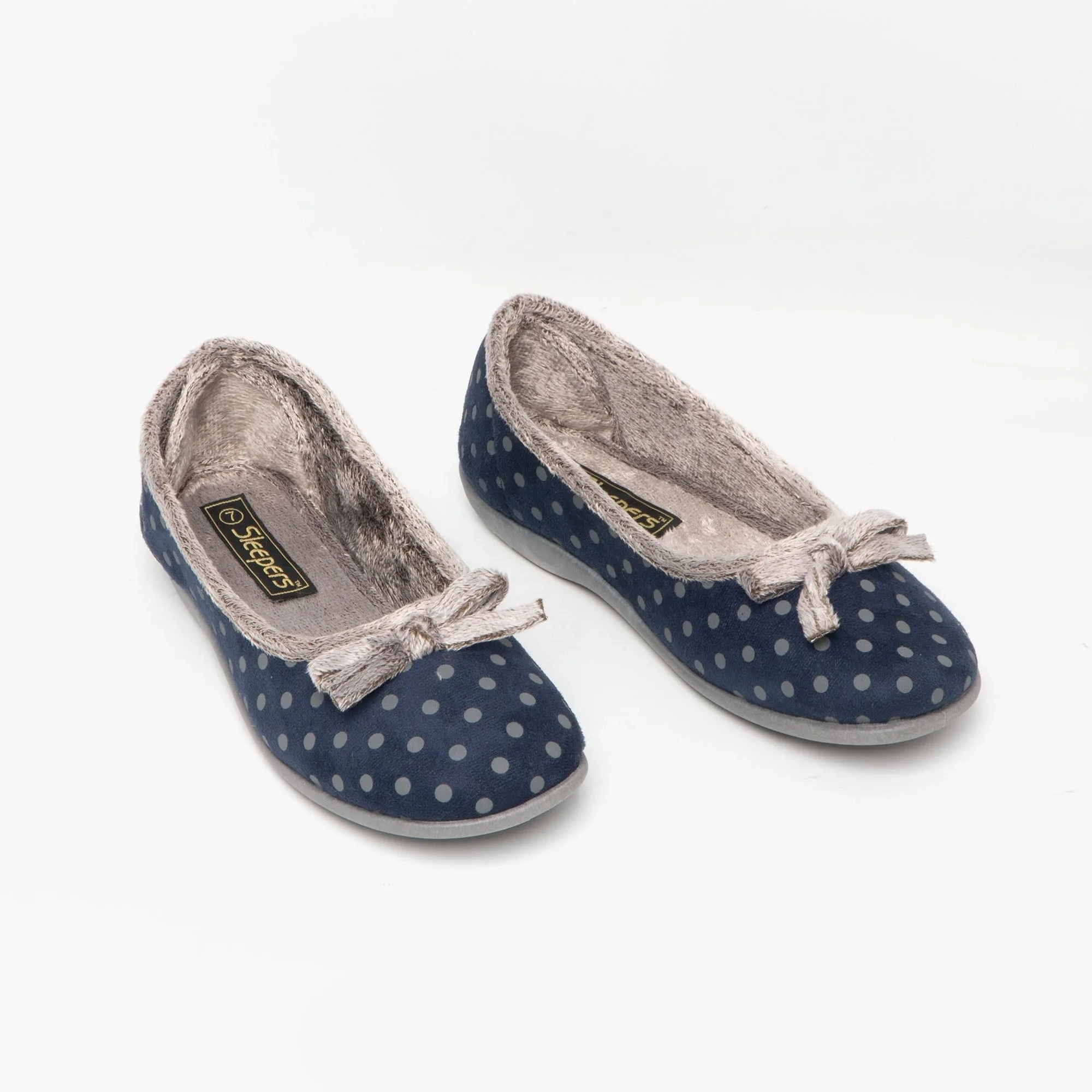 Sleepers LOUISE Womens Full Slippers Navy sold by House of Slippers product image thumbnail 2