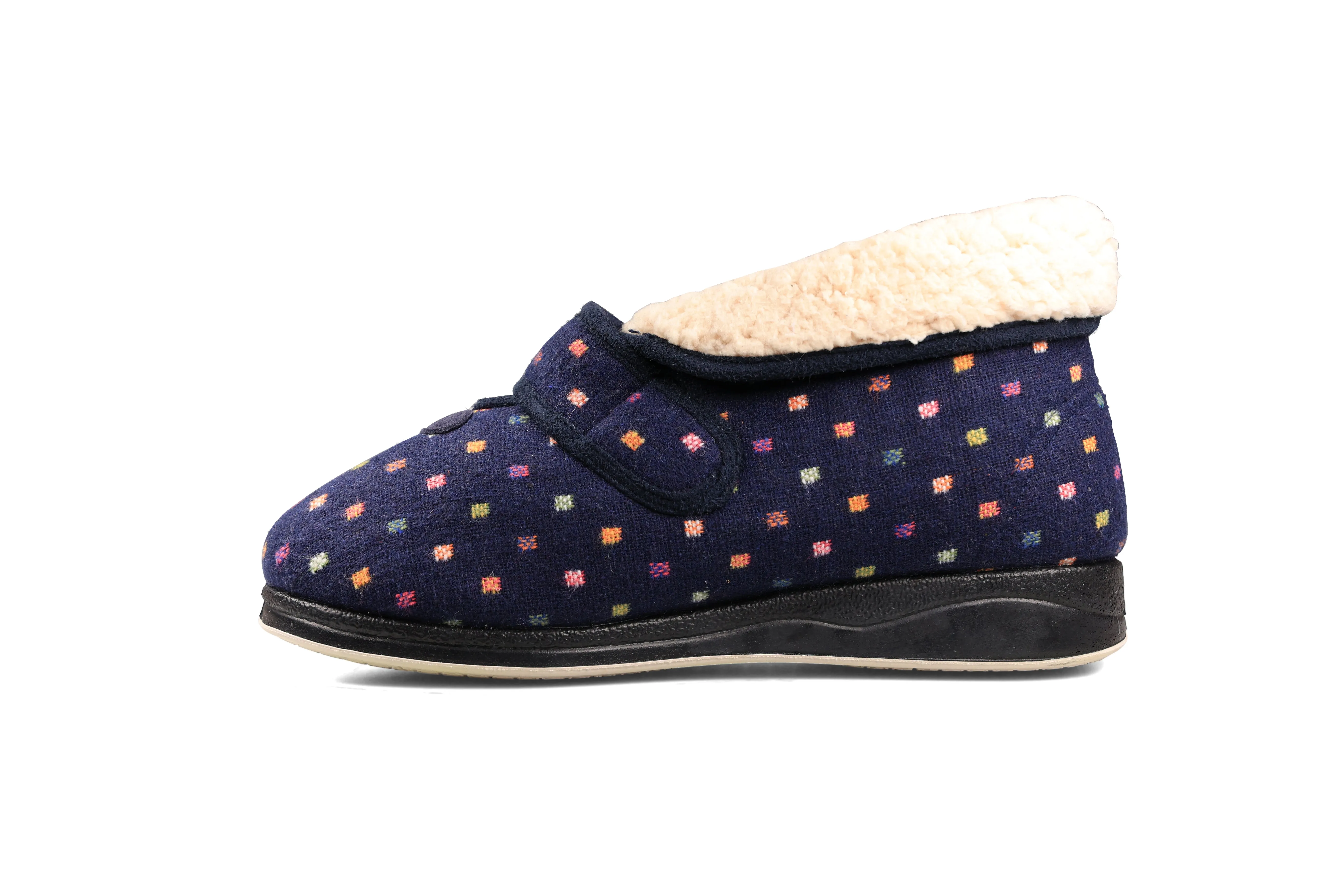 Padders BESS Womens Boot Slippers Navy sold by House of Slippers product image thumbnail 2