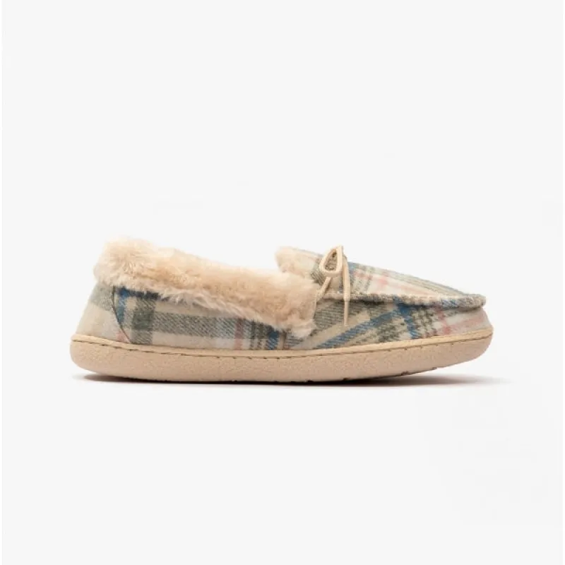Jo & Joe PEMBROKE Womens Moccasins Oatmeal sold by House of Slippers