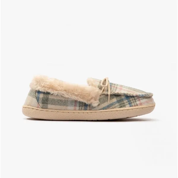 Jo & Joe PEMBROKE Womens Moccasins Oatmeal sold by House of Slippers