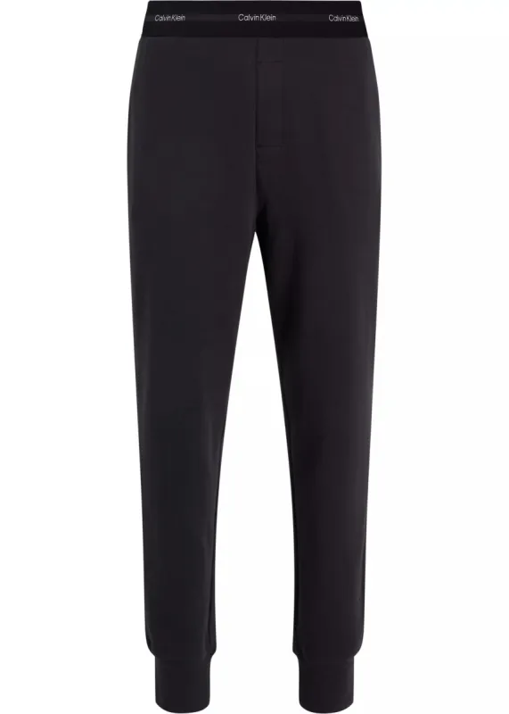 MODERN TERRY Mens Joggers Black sold by House of Slippers