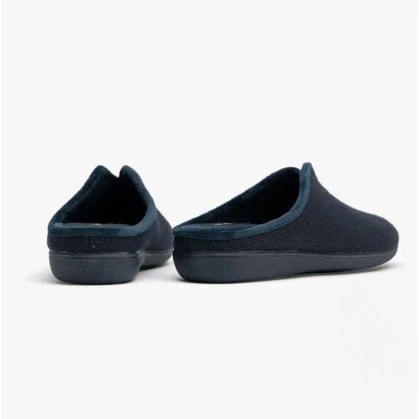 ALBERT Mens Slippers Navy sold by House of Slippers product image thumbnail 3