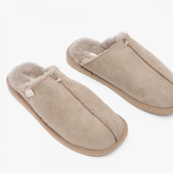 Shepherd HUGO Mens Sheepskin Mules Stone sold by House of Slippers product image thumbnail 4