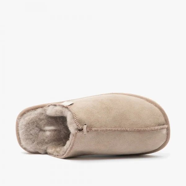 Shepherd HUGO Mens Sheepskin Mules Stone sold by House of Slippers product image thumbnail 2