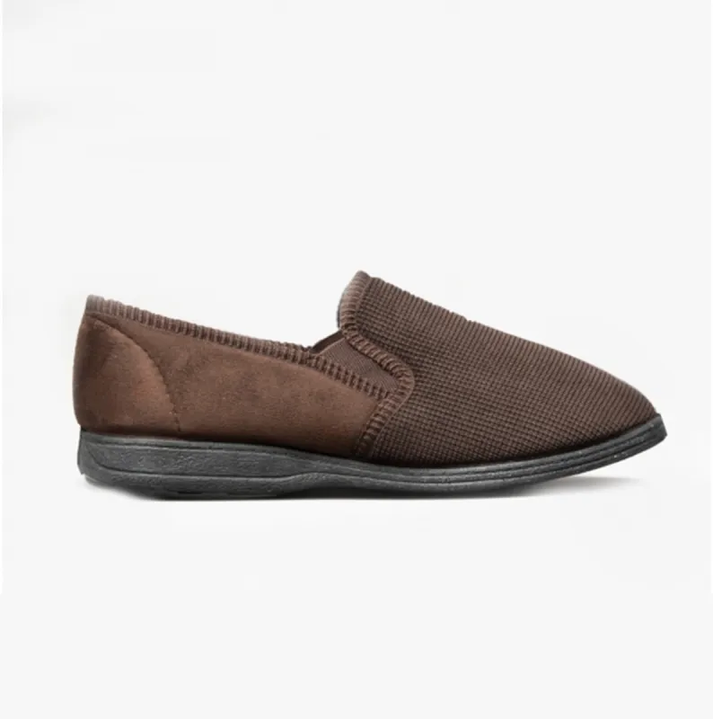 Mirak TIM Mens Slippers Brown sold by House of Slippers
