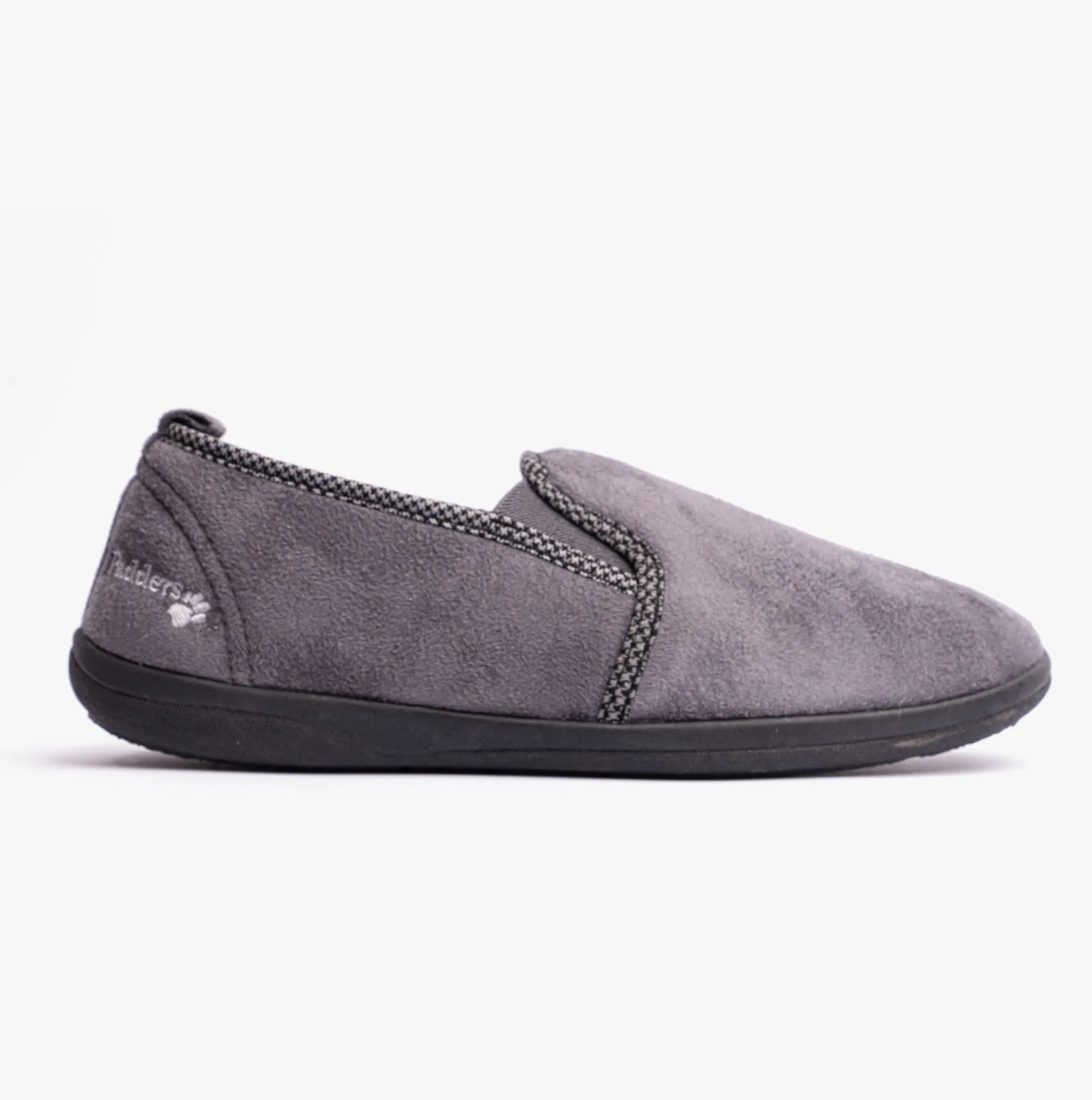 LEWIS Mens (G Fit) Full Slippers Grey sold by House of Slippers