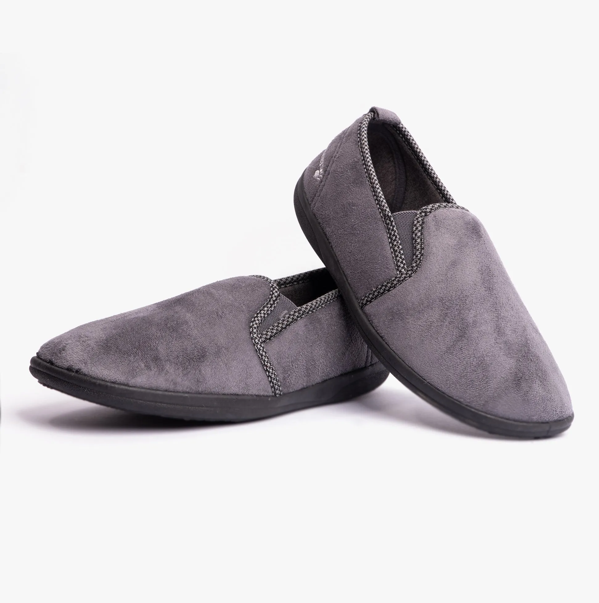 LEWIS Mens (G Fit) Full Slippers Grey sold by House of Slippers product image thumbnail 2
