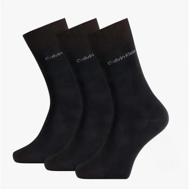 3 Pack Classic Mens Crew Socks Black sold by House of Slippers