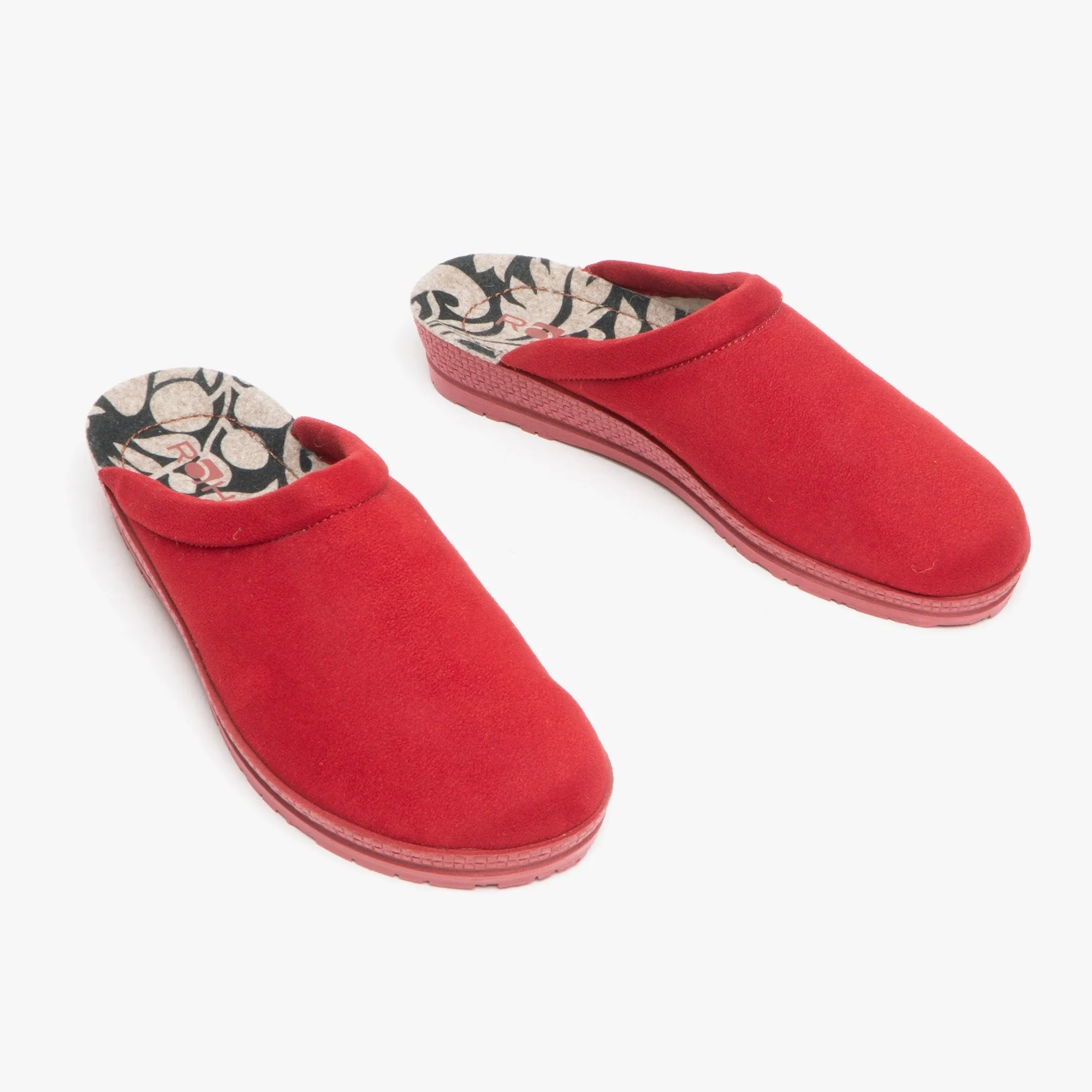 2291 Ladies Slip On Mule Slippers Cherry Red sold by House of Slippers product image thumbnail 2