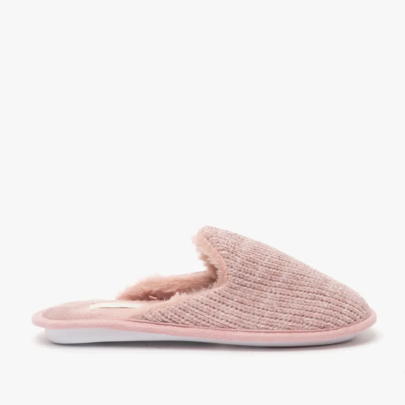 Shuperb SPARKLE TESTER Womens Full Slipper Old Pink sold by House of Slippers