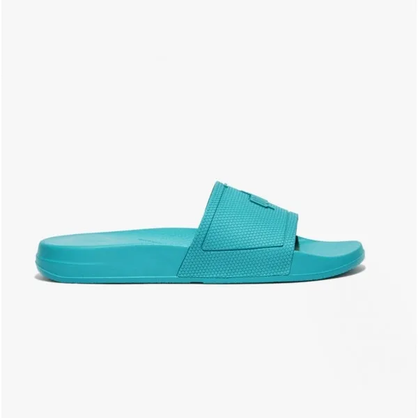 iQUSHION SLIDES Womens Rubber Sliders Tahiti Blue sold by House of Slippers