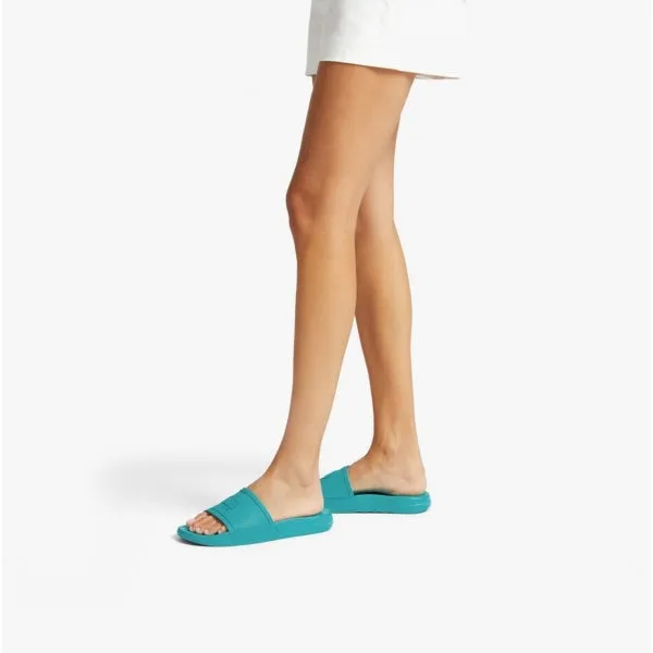 iQUSHION SLIDES Womens Rubber Sliders Tahiti Blue sold by House of Slippers product image thumbnail 5