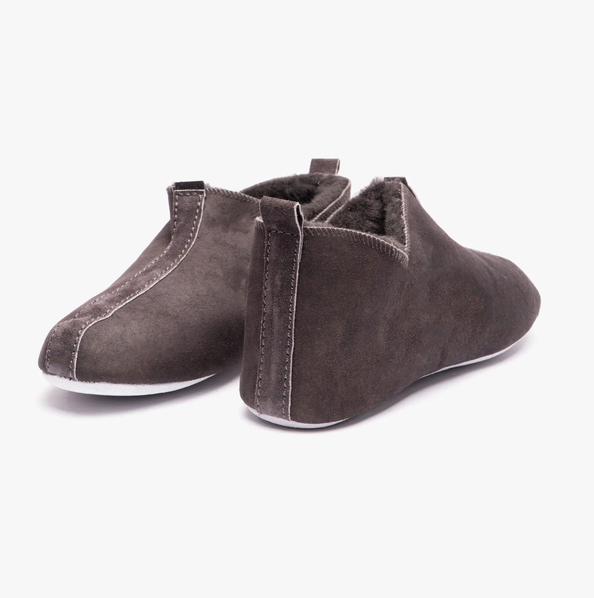 HENRIK Mens Sheepskin Slipper Boots Antique/Asphalt sold by House of Slippers product image thumbnail 2