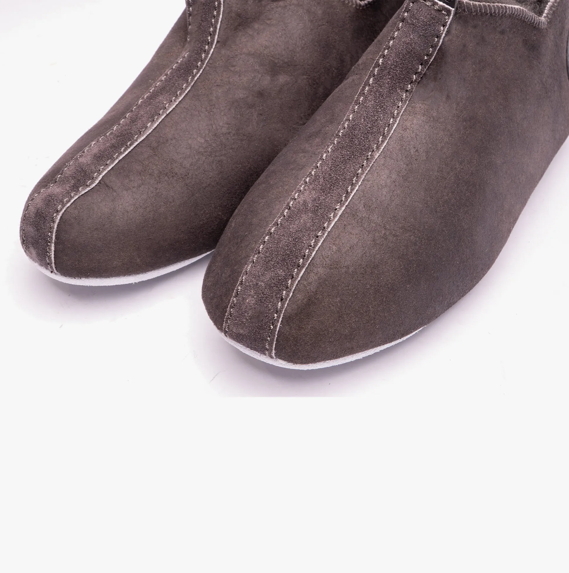 HENRIK Mens Sheepskin Slipper Boots Antique/Asphalt sold by House of Slippers product image thumbnail 4