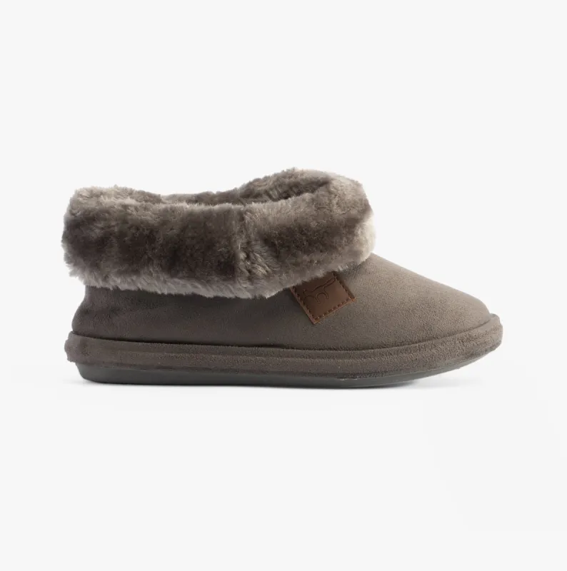 Jo & Joe CHILTERN Womens Slippers Charcoal sold by House of Slippers