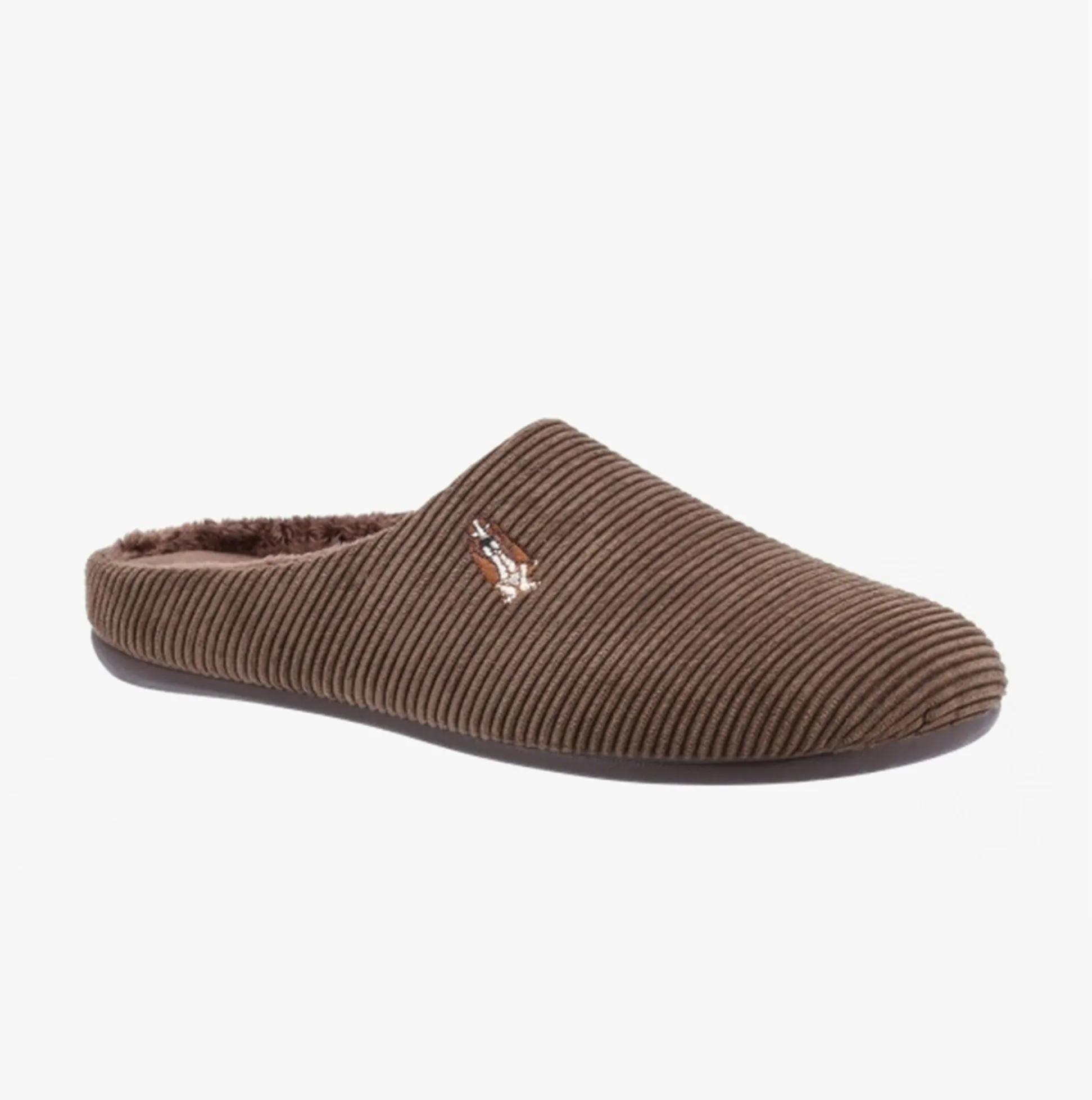 Hush Puppies REID Mens Mule Slippers Chocolate sold by House of Slippers product image thumbnail 3