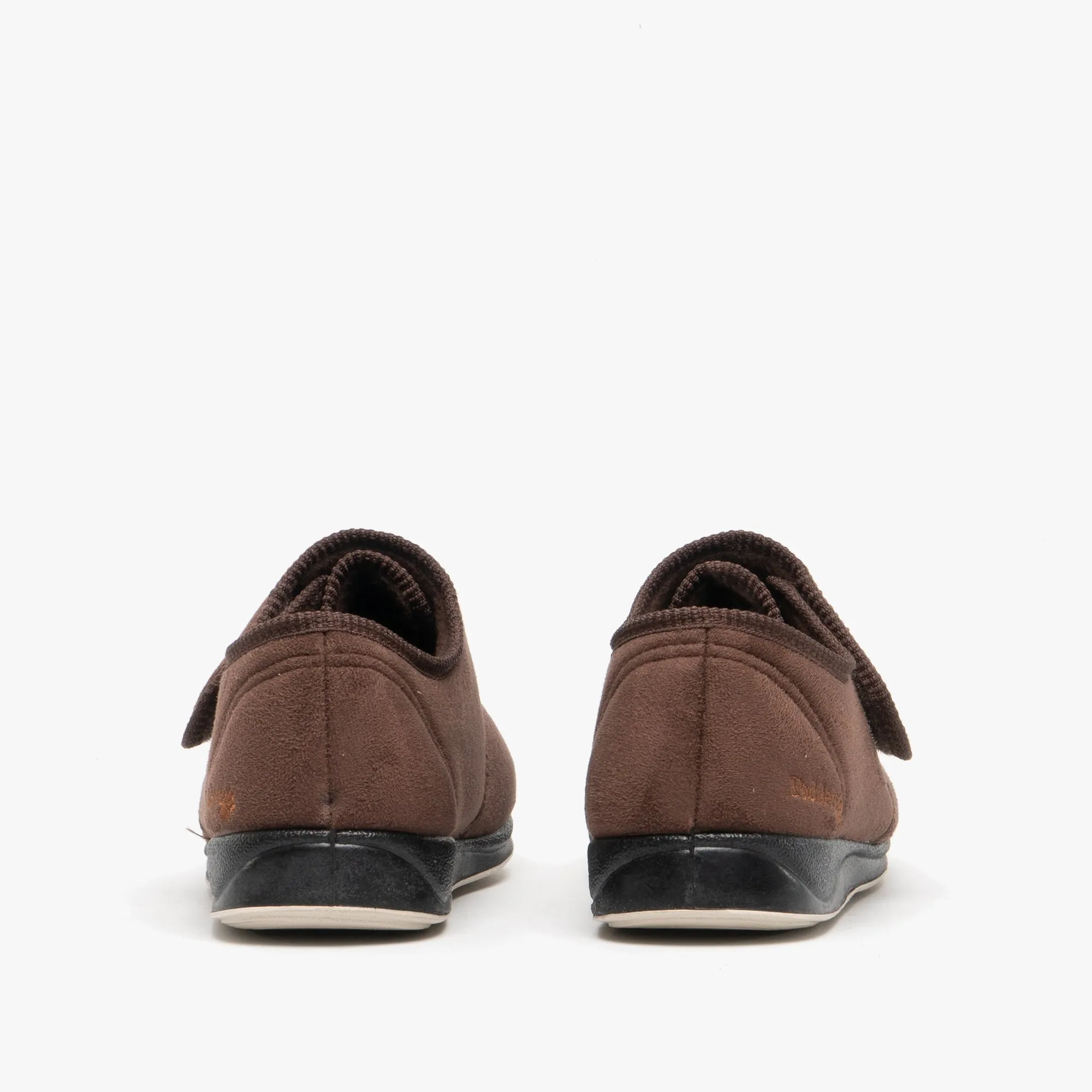 CHARLES Mens (G Fit) Touch Fasten Slippers Brown sold by House of Slippers product image thumbnail 5