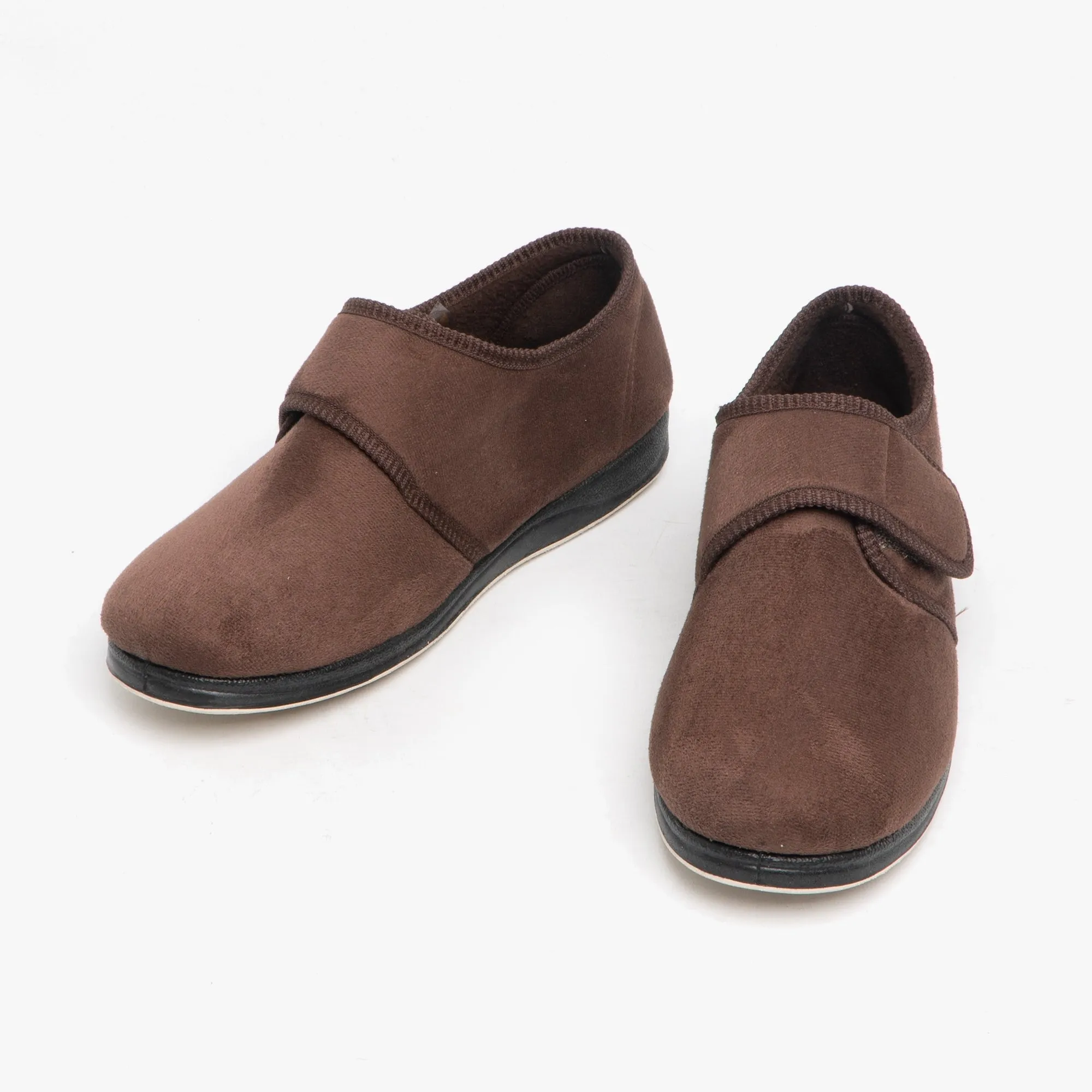 CHARLES Mens (G Fit) Touch Fasten Slippers Brown sold by House of Slippers product image thumbnail 2