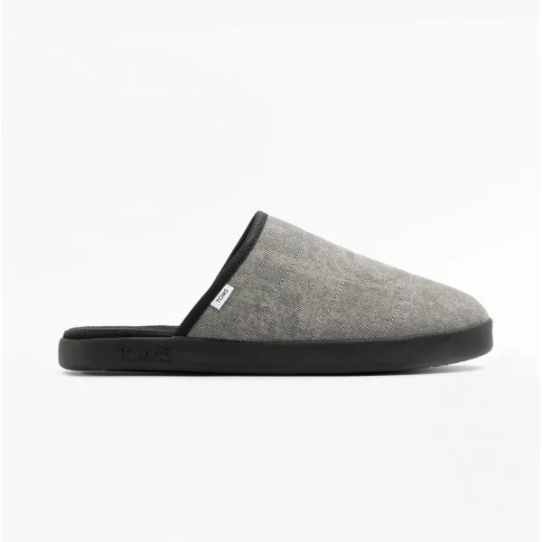 HARBOR Mens Slippers Grey/Black sold by House of Slippers