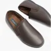 Zedzzz IVOR Mens Full Slippers Brown sold by House of Slippers