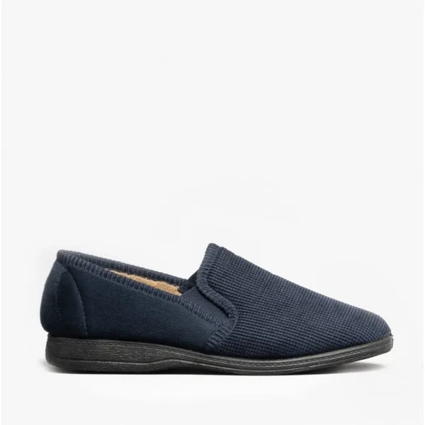 Mirak TIM Mens Slippers Navy sold by House of Slippers