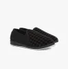 ALBERT Mens Slippers Black Mixed Check sold by House of Slippers