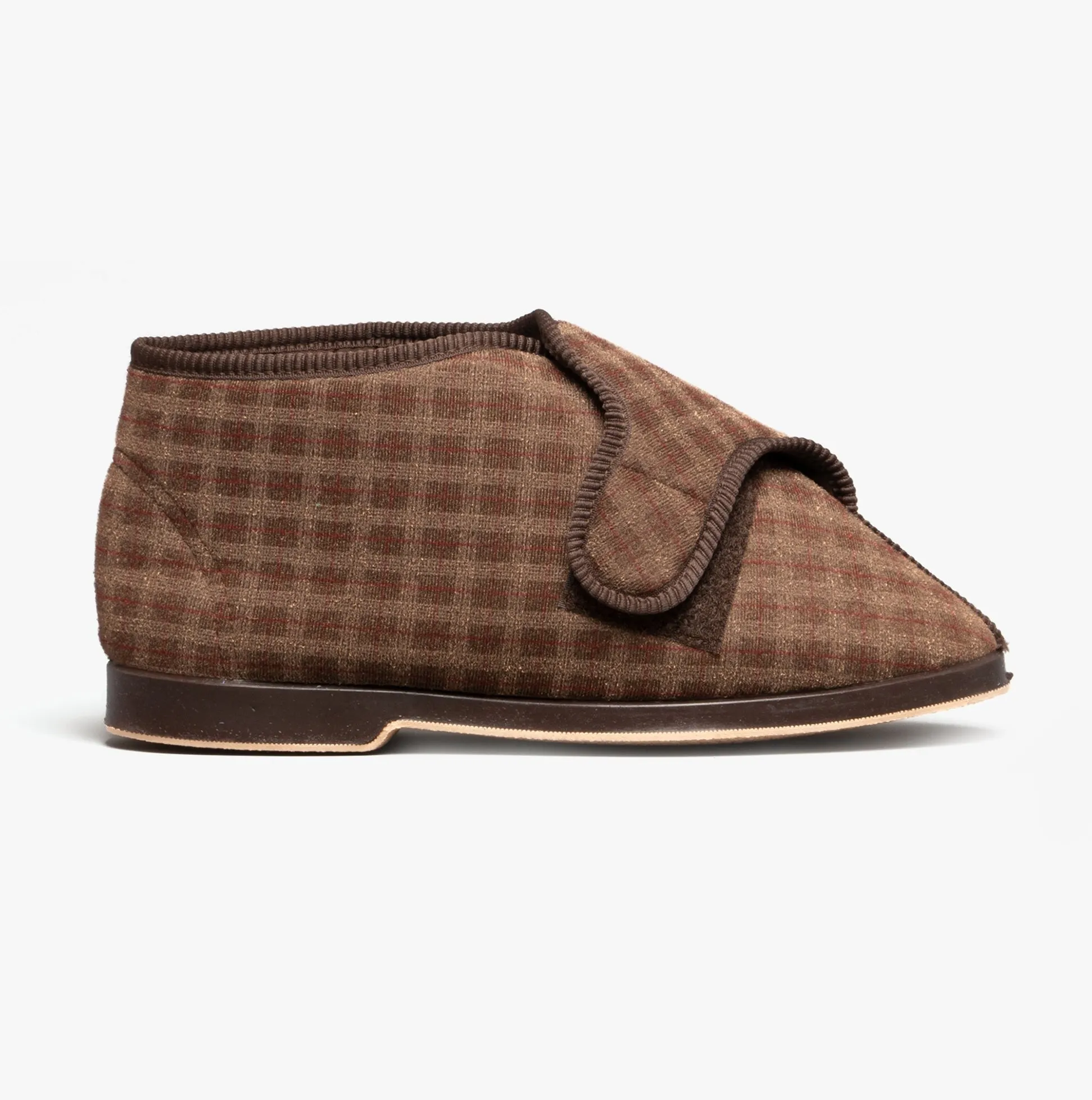 GBS KESWICK Mens Boot Slippers Brown sold by House of Slippers