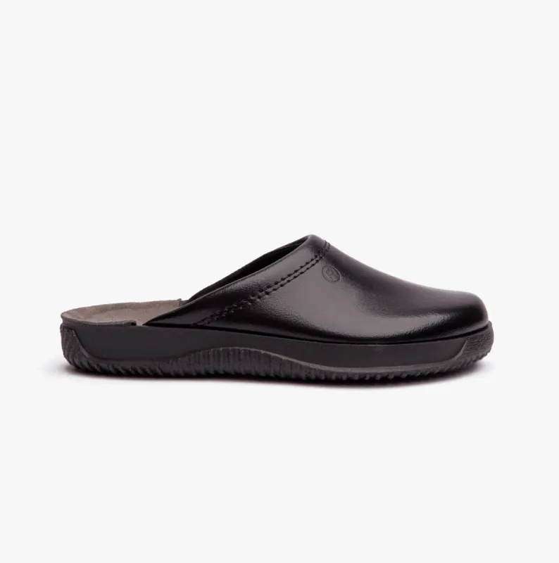 Rohde 2772-90 Mens Slippers Black sold by House of Slippers