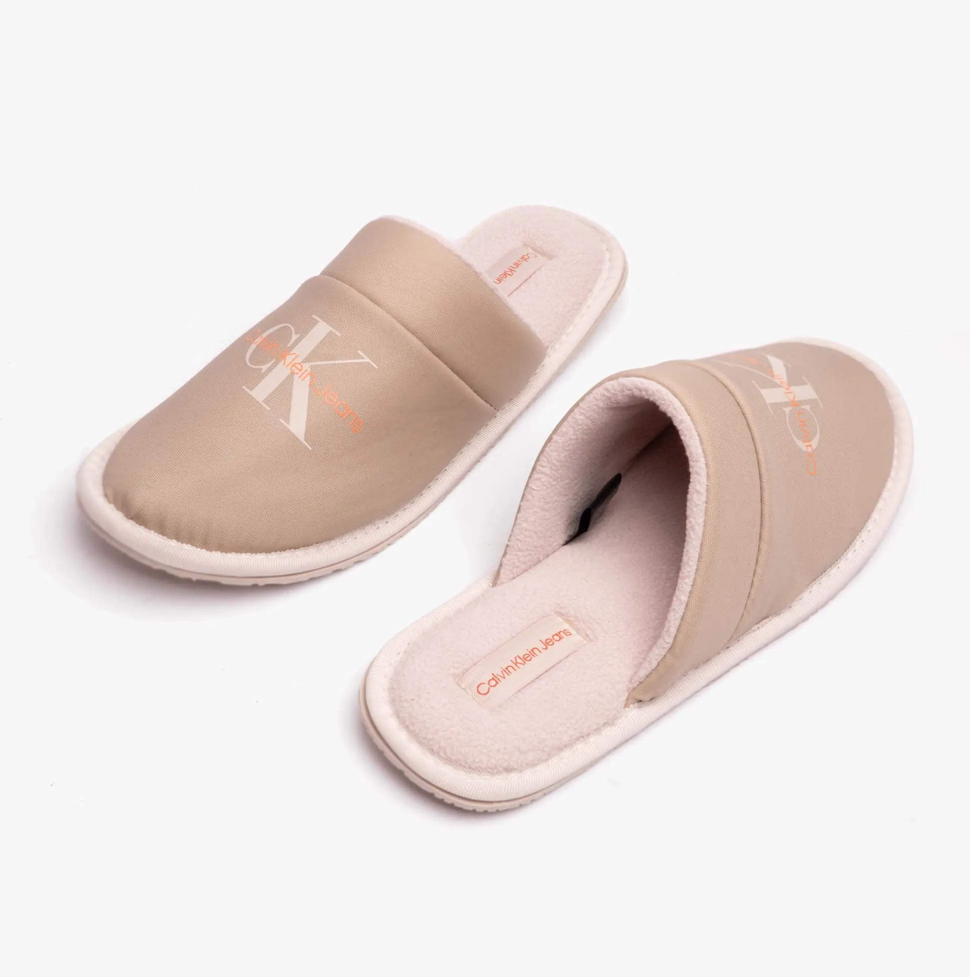 Calvin Klein HOTEL SLIPPER Mens Mules Taupe sold by House of Slippers product image thumbnail 3