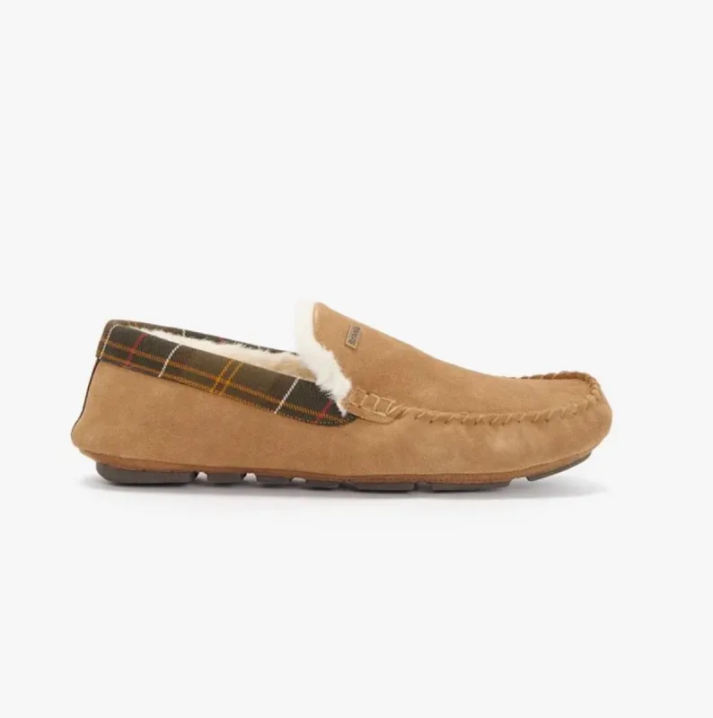 Barbour MONTY Mens Slippers Camel sold by House of Slippers