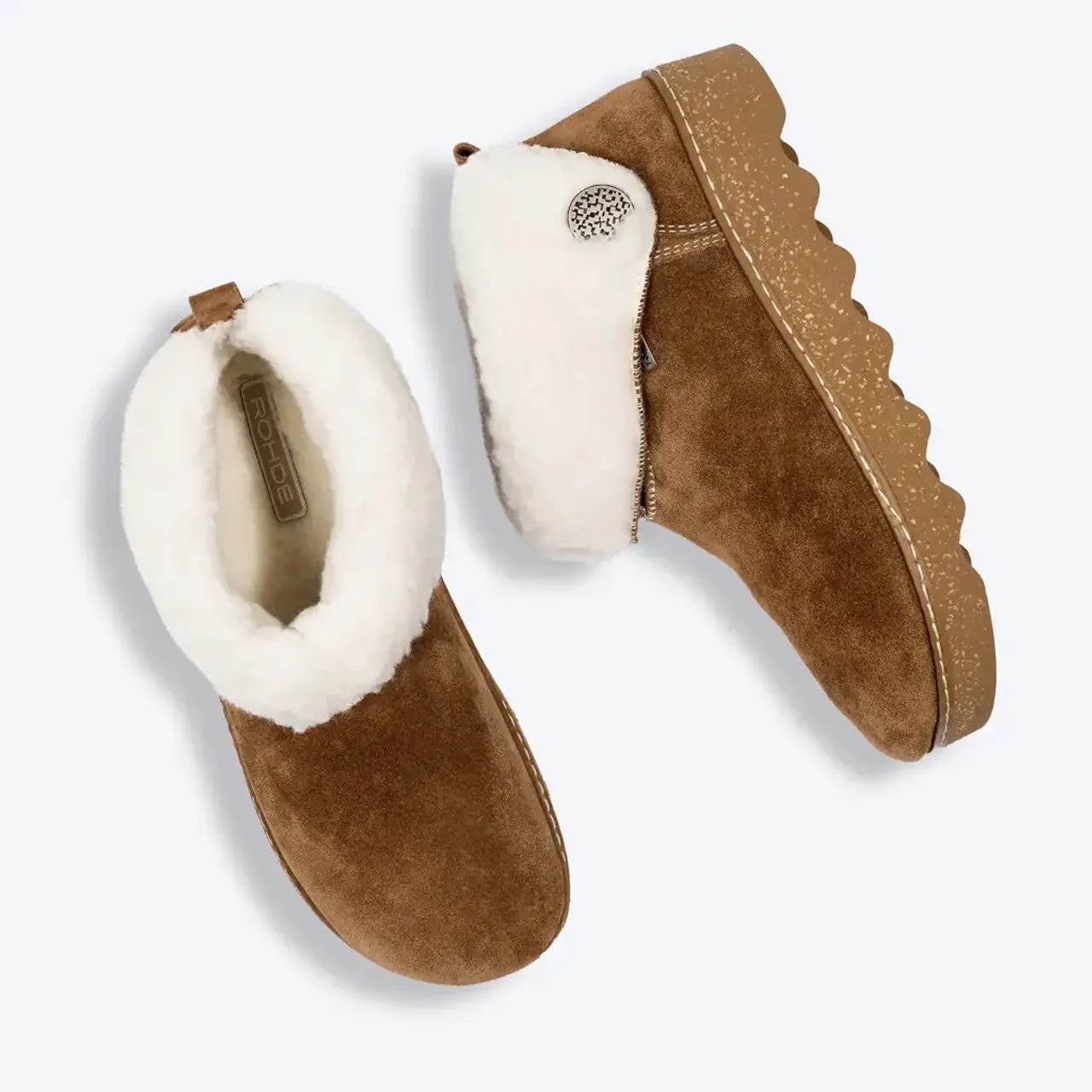 6128-76 Womens Bootie Slippers Tan sold by House of Slippers product image thumbnail 2