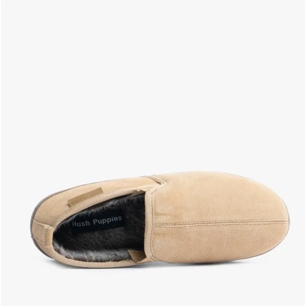 Hush Puppies ARNOLD Mens Suede Full Slippers Tan sold by House of Slippers product image thumbnail 4