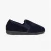 Sleepers WILSON Mens Velour Slip-On Full Slippers Navy sold by House of Slippers