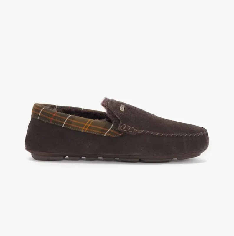 Barbour MONTY Mens Slippers Brown sold by House of Slippers
