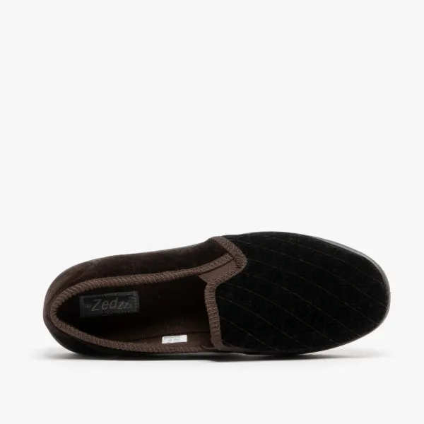 Zedzzz KEVIN Mens Full Slippers Brown sold by House of Slippers product image thumbnail 2