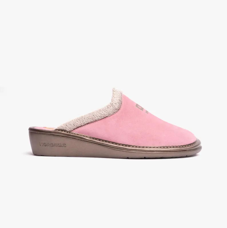 AFELPADO ROSA Womens Mule Slippers Rose sold by House of Slippers
