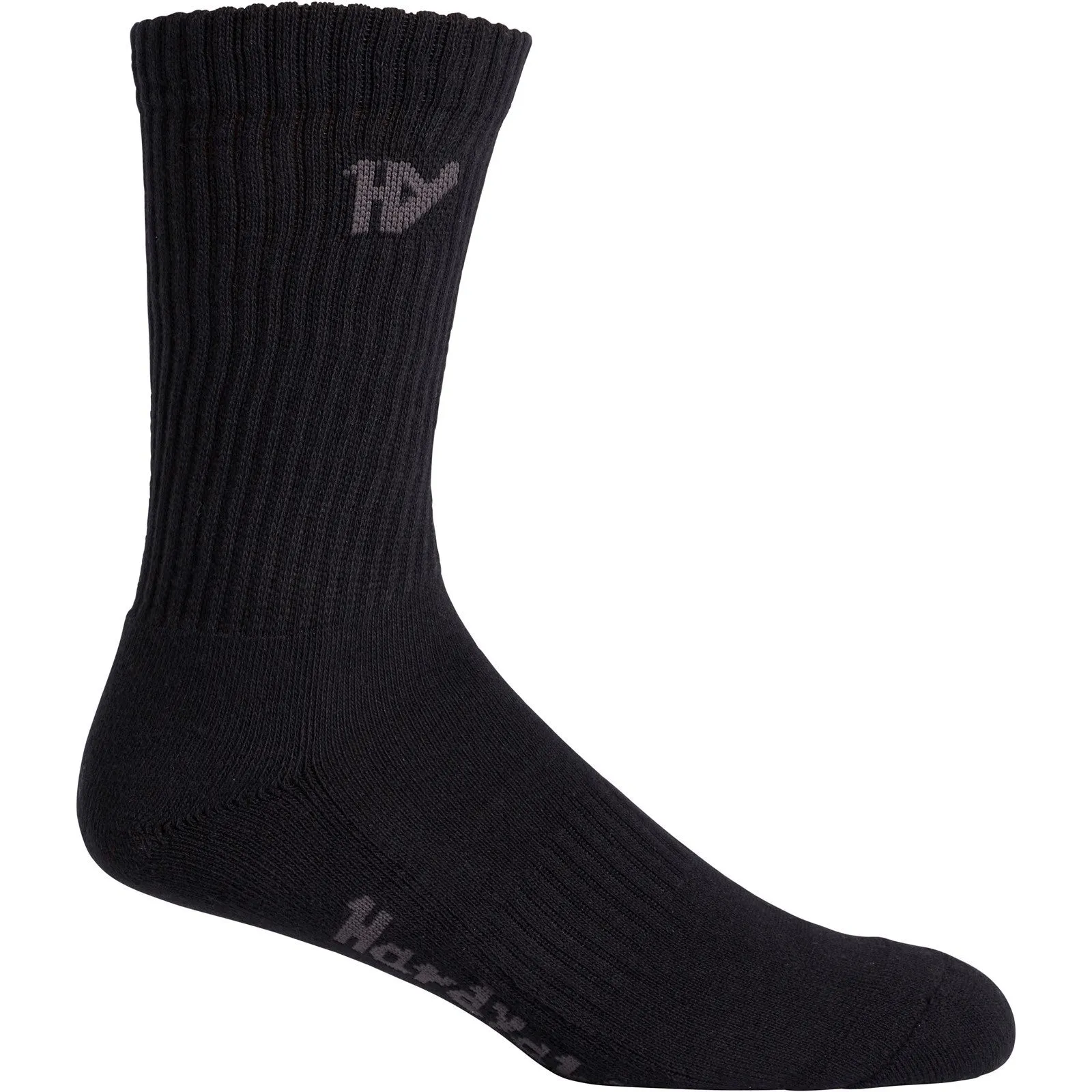 CREW FIVE PACK WORKSOCK Mens Socks Black sold by House of Slippers product image thumbnail 2