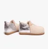 ANNIE Womens Sheepskin Slipper Boots Honey Silver sold by House of Slippers