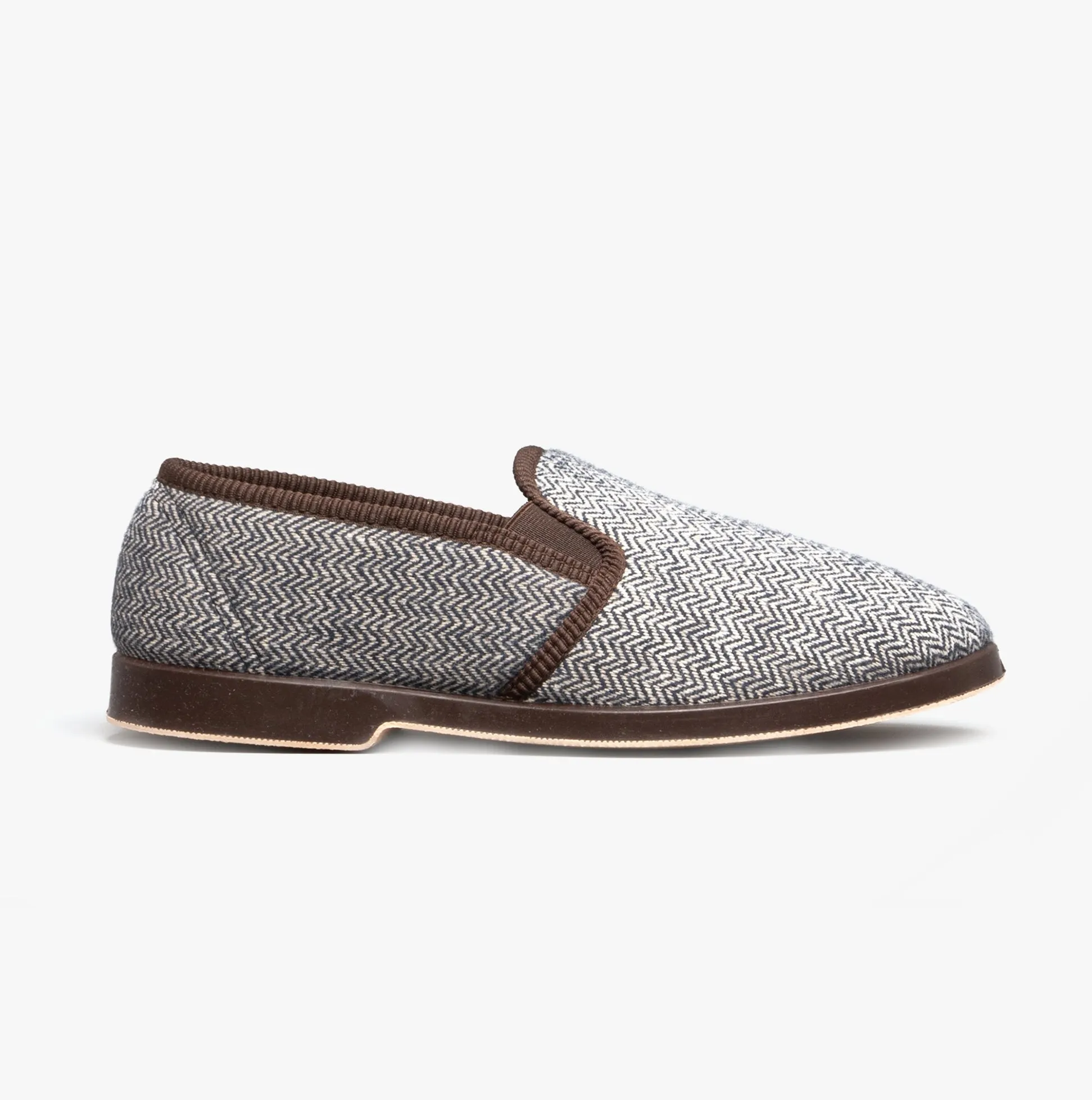 GBS STAFFORD Mens Slippers Brown sold by House of Slippers