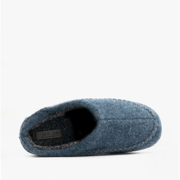 Jo & Joe SLIGO Mens Mule Slippers Navy sold by House of Slippers product image thumbnail 4