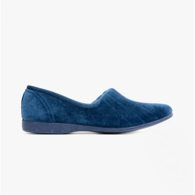 AUDREY Womens Slippers Blueberry sold by House of Slippers