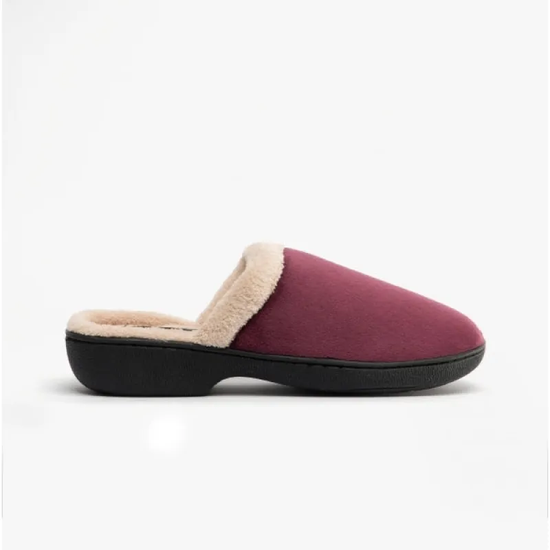 ADA Ladies Slippers Burgundy sold by House of Slippers