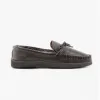 Hush Puppies ACE Mens Leather Mocassin Slippers Brown sold by House of Slippers
