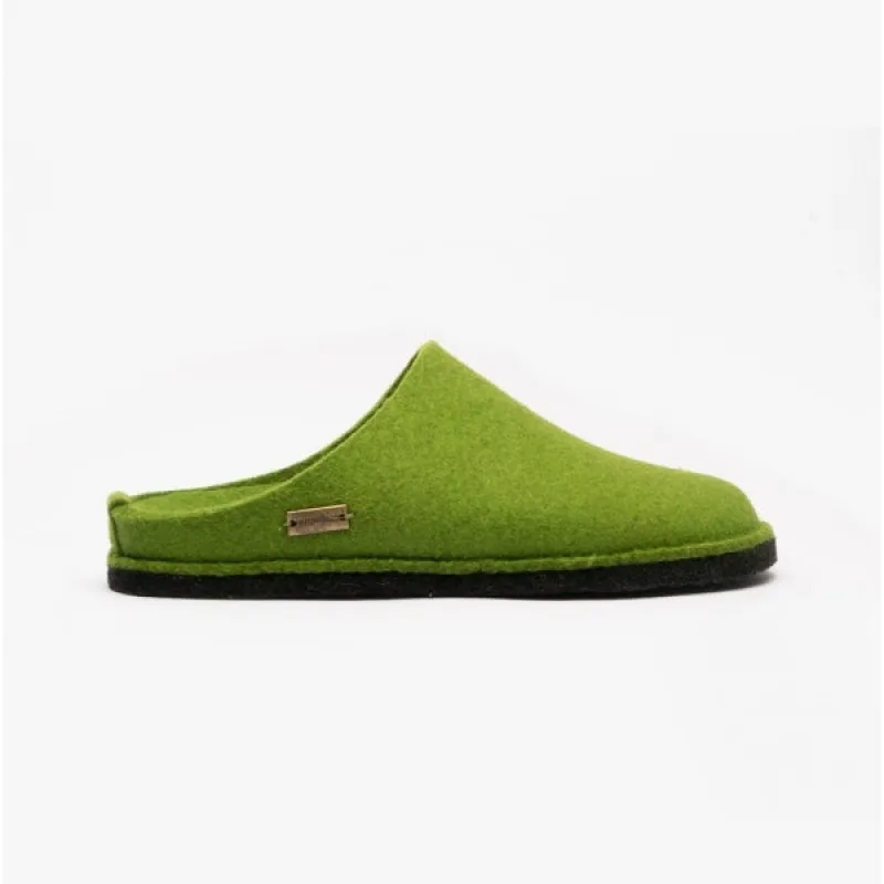SOFT Ladies Wool Slippers Green sold by House of Slippers