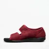 GBS Med BROMPTON Unisex Wide Fit Slippers Burgundy sold by House of Slippers