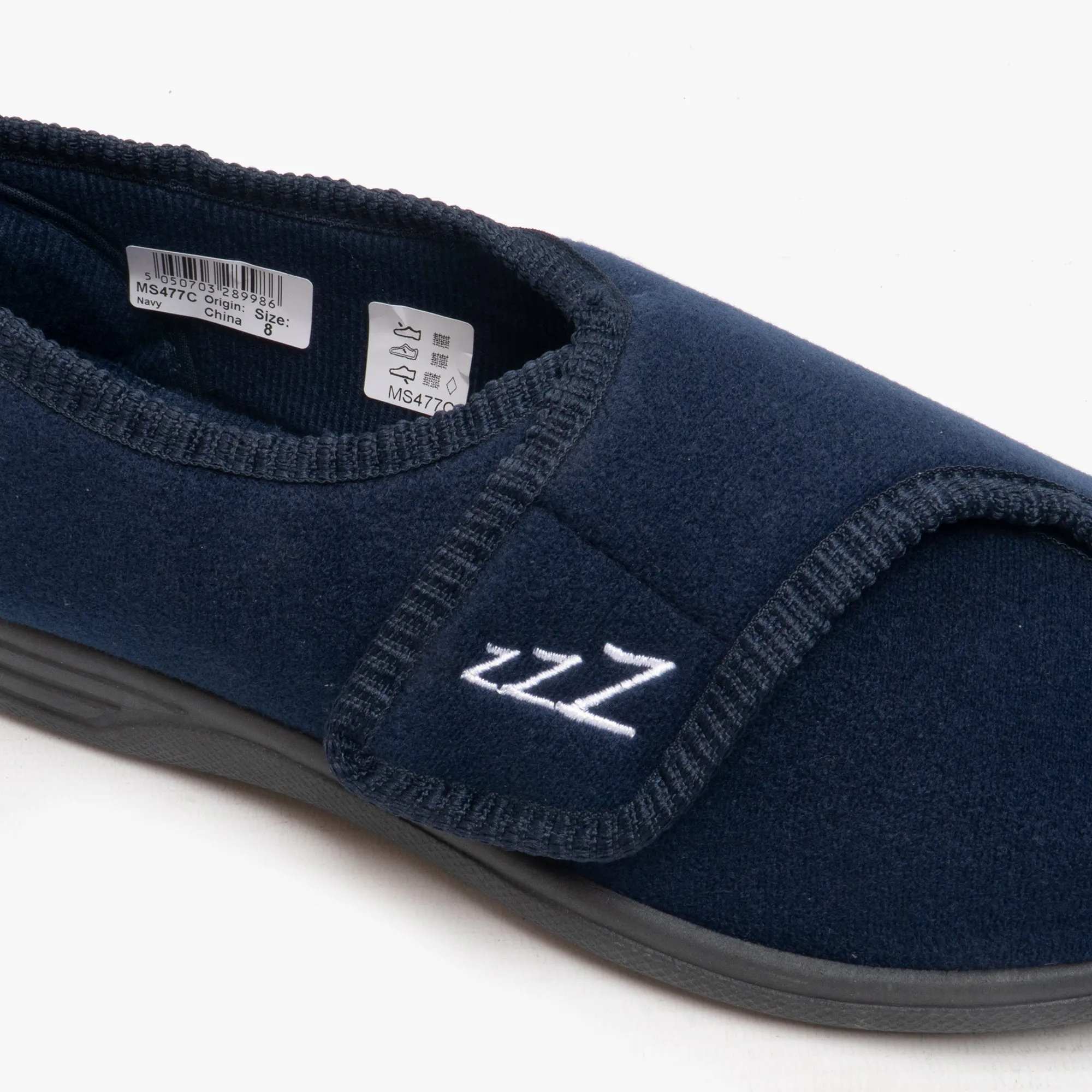Zedzzz CONNOR Mens Full Slippers Navy sold by House of Slippers product image thumbnail 3