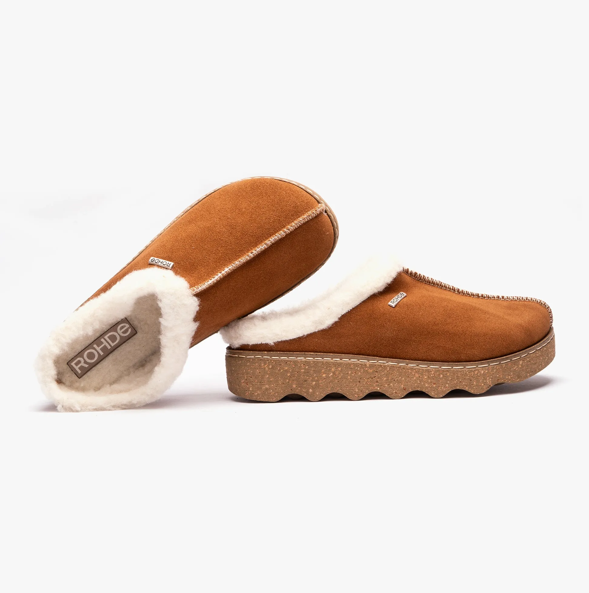 6125-76 Womens Mules Tan sold by House of Slippers product image thumbnail 3