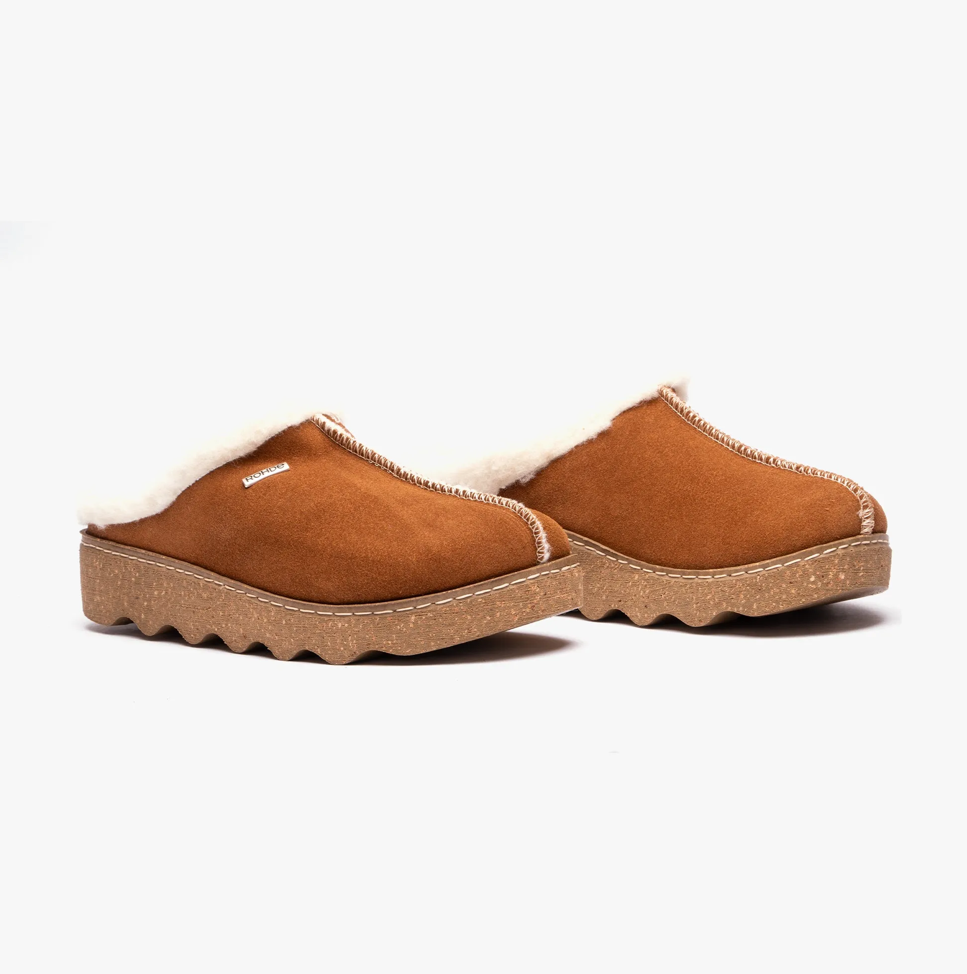 6125-76 Womens Mules Tan sold by House of Slippers product image thumbnail 2