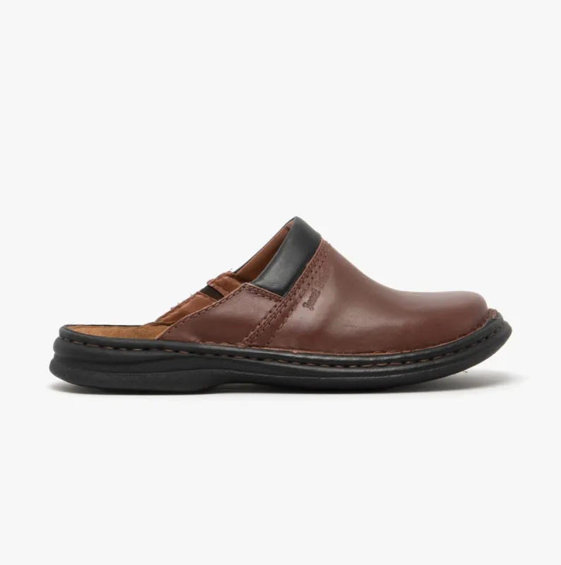 Josef Seibel MAX Mens Clogs Brandy sold by House of Slippers