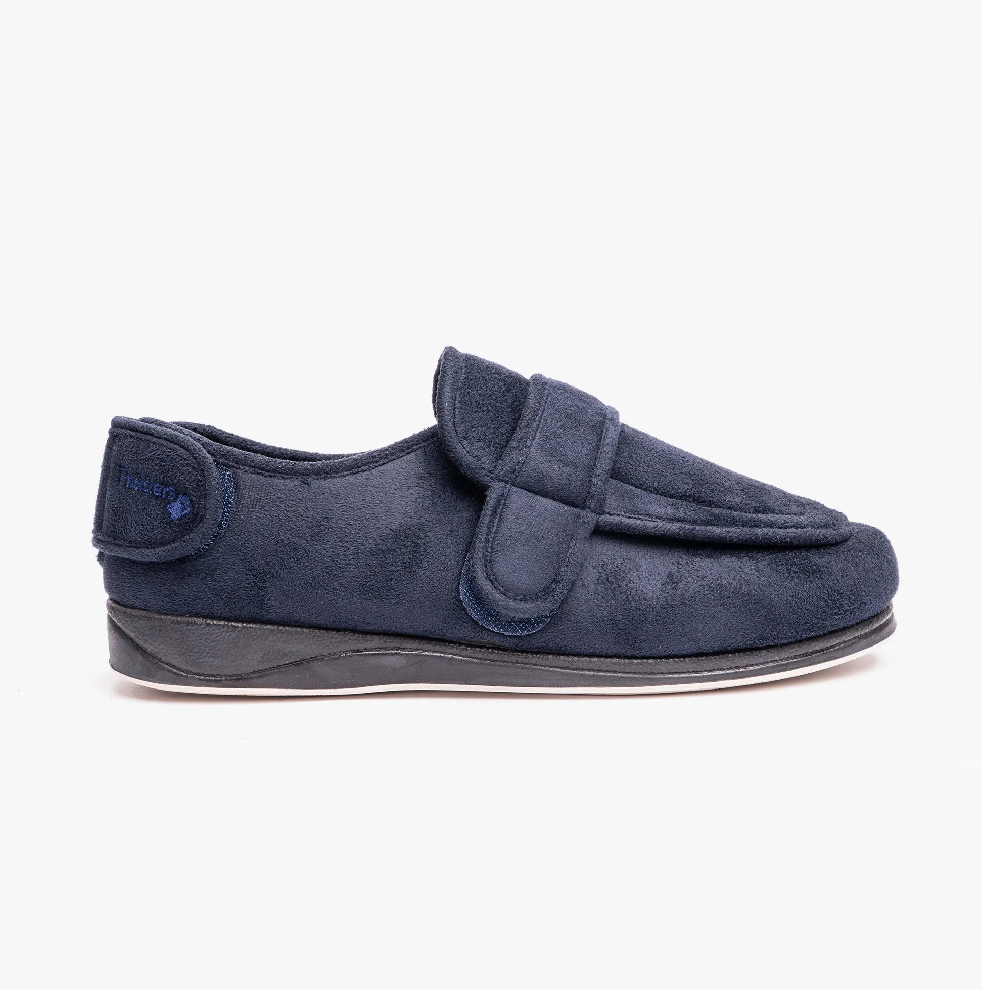 Padders WRAP Mens (G Fit) Easy Access Slippers Navy sold by House of Slippers